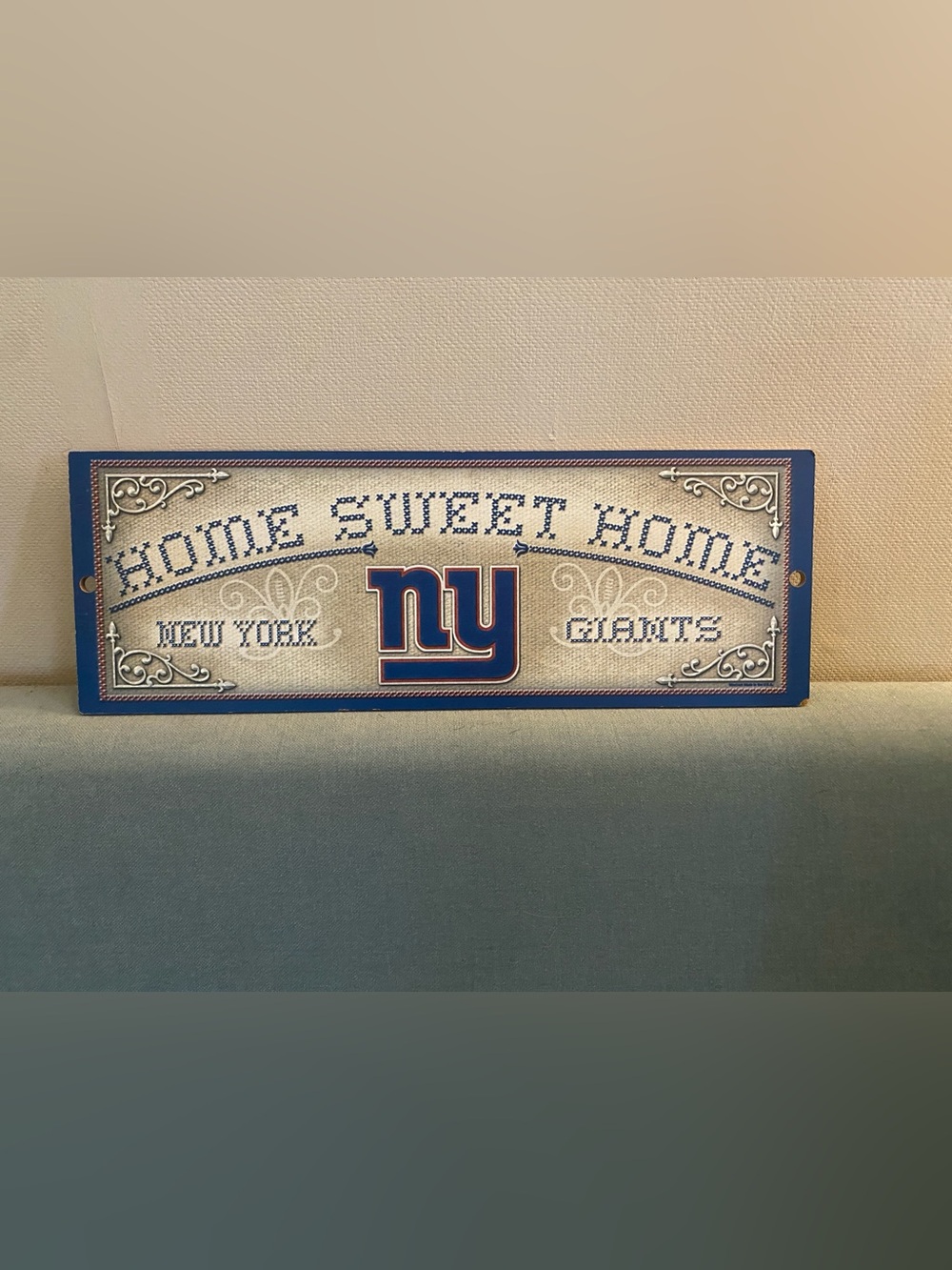 New York Giants Home Sweet Home Wood Sign 6x12 Fan Creations NFL Wall Decor